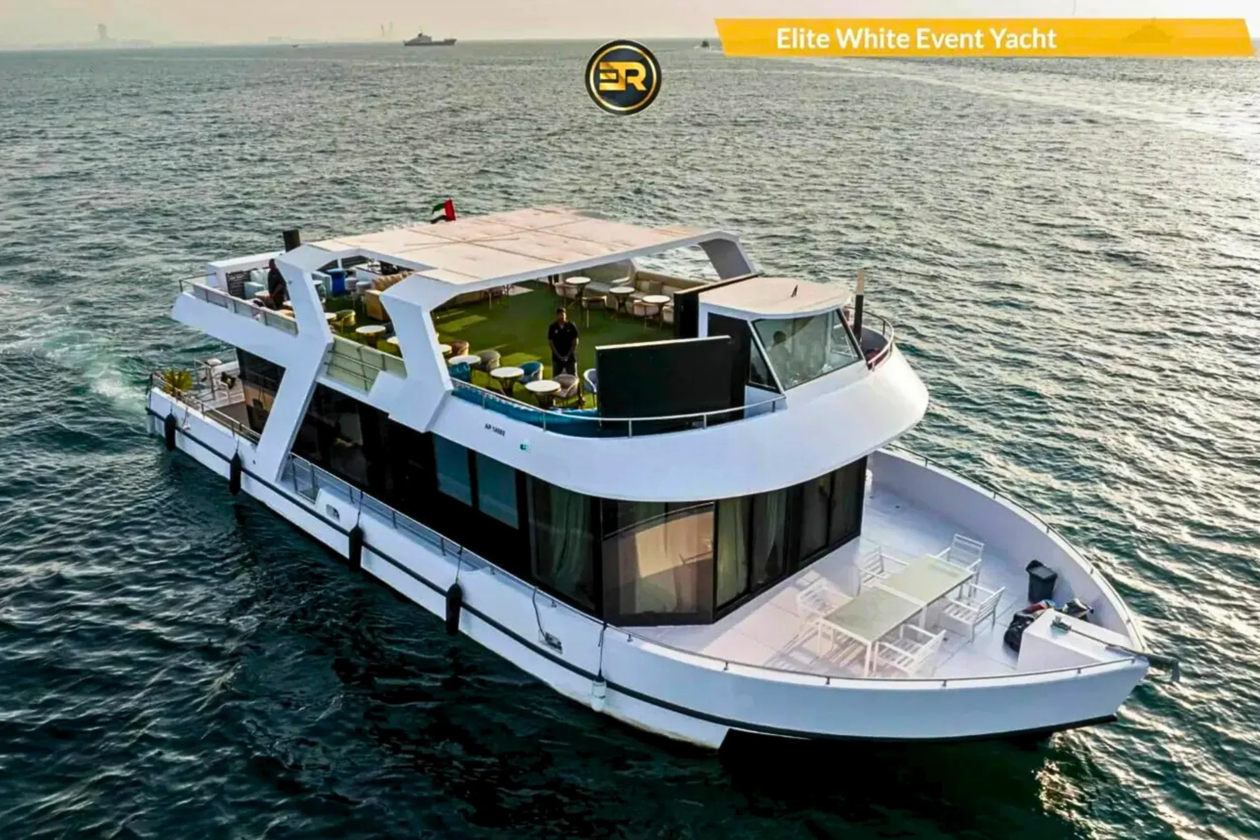 White Event Yacht